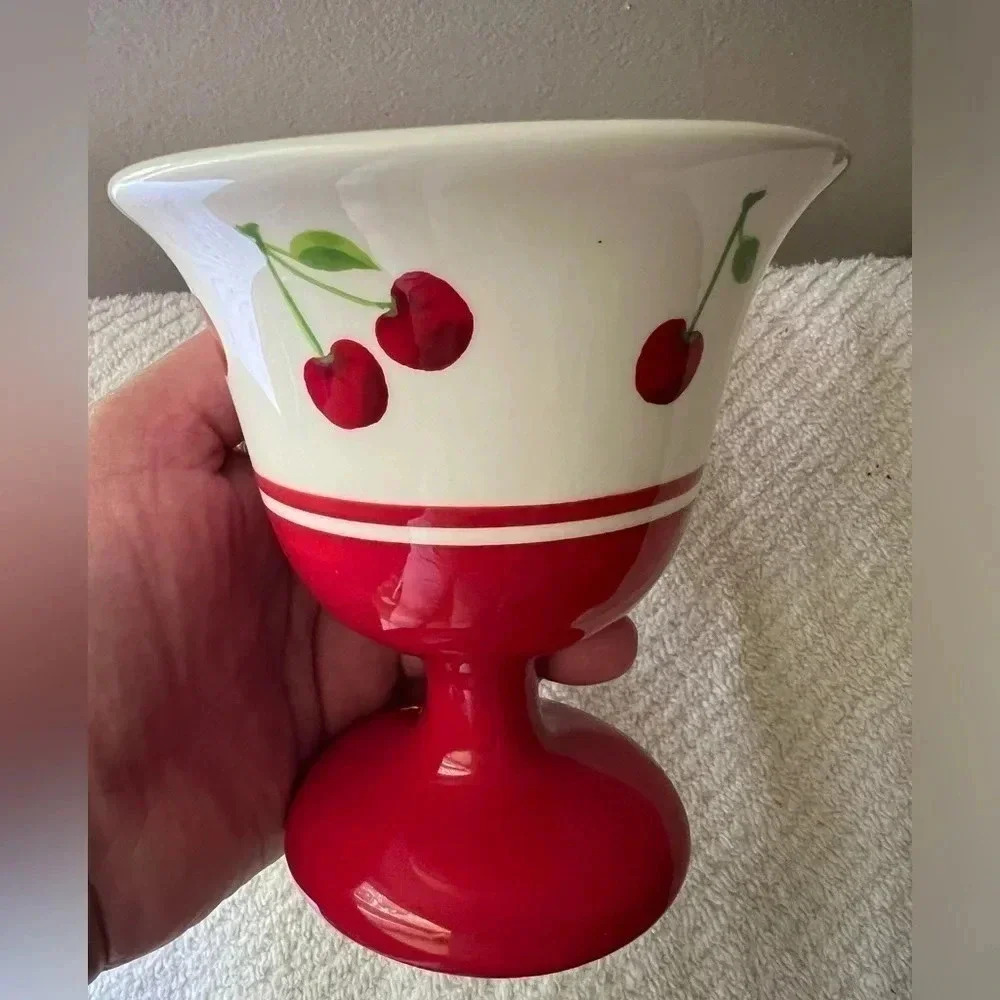 Sonoma Dish Cherries Jubilee Cherry Pattern